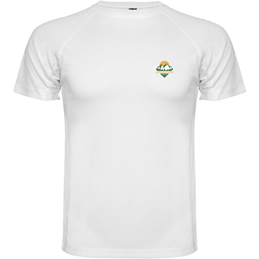 Montecarlo Sport T-Shirt Für Kinder , weiß, Piqué Strick 100% Polyester, 150 g/m2, 12, , Bild 2