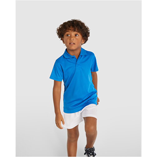 Monzha Sport Poloshirt Für Kinder , türkis, Piqué Strick 100% Polyester, 150 g/m2, 8, , Bild 4