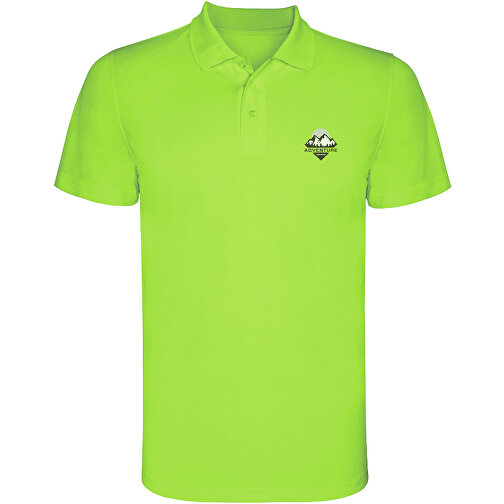 Monzha Sport Poloshirt Für Kinder , lime / green lime, Piqué Strick 100% Polyester, 150 g/m2, 4, , Bild 2