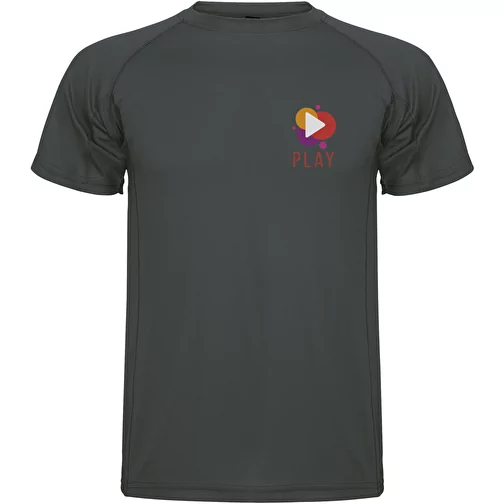 T-shirt sport Montecarlo maille piquée à manches courtes pour homme, Image 2