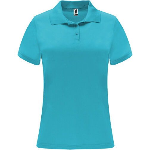 Monzha Sport Poloshirt Für Damen , türkis, Piqué Strick 100% Polyester, 150 g/m2, L, , Bild 1