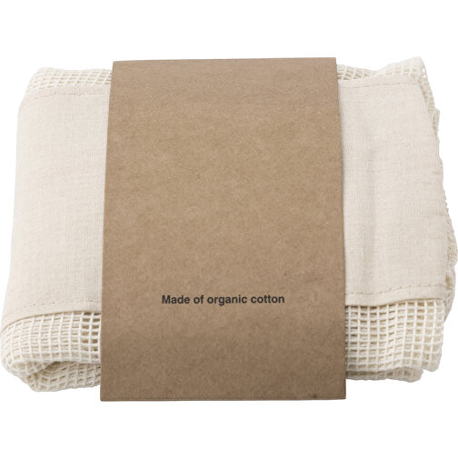 Set di tre borse riutilizzabili in tessuto di cotone Adele, Immagine 4