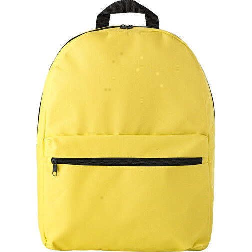 Rucksack Aus Polyester(600D) Dave , gelb, Polyester 600D, 41,00cm x 12,00cm x 31,00cm (Länge x Höhe x Breite), Bild 1