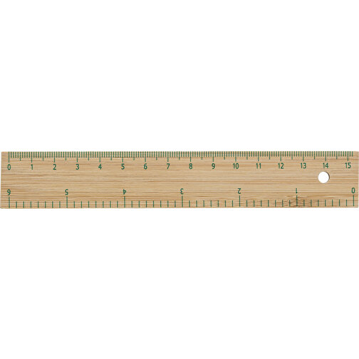 Lineal Aus Bambus Greta , braun, Bambus, 15,70cm x 0,37cm x 2,50cm (Länge x Höhe x Breite), Bild 1