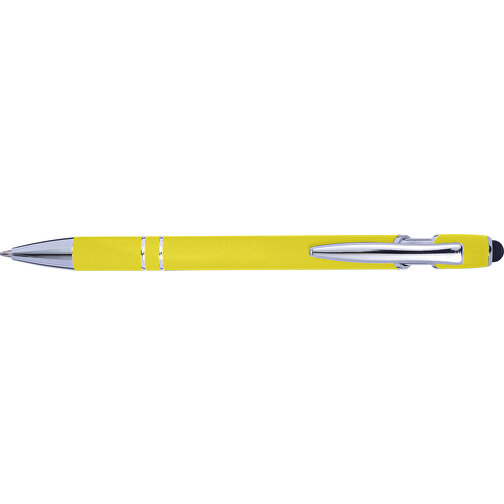 Kugelschreiber Mit Touchfunktion Primo , gelb, Aluminium, Metall, Kautschuk, , Bild 1