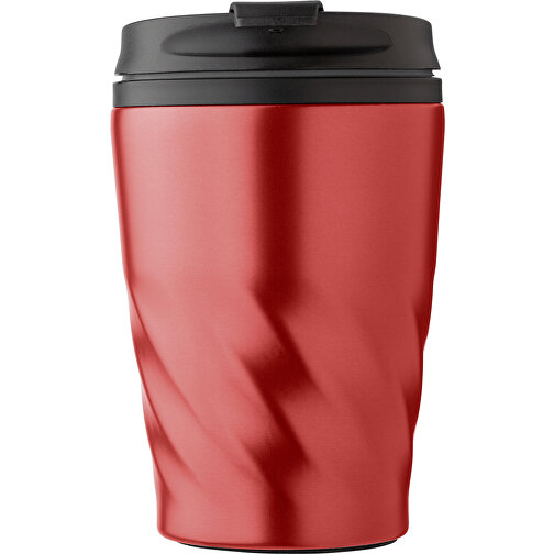 Kaffeebecher Aus Edelstahl Rida (325 Ml) , rot, PP, Edelstahl 201, , Bild 1