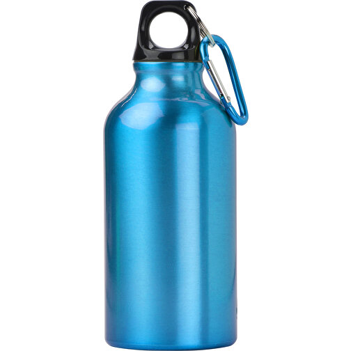 Trinkflasche Aus Aluminium Santiago , hellblau, Aluminium, Plastik, Metall, PP, , Bild 1