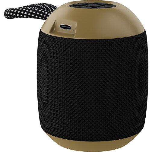 Lautsprecher GrooveFlex , schwarz / gold, Kunststoff, 88,00cm (Höhe), Bild 1
