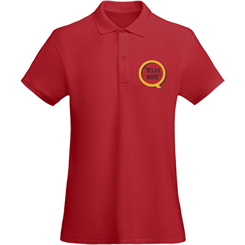 Prince Poloshirt Für Damen , rot, Piqué Strick 100% Bio Baumwolle, 210 g/m2, 2XL, , Bild 2