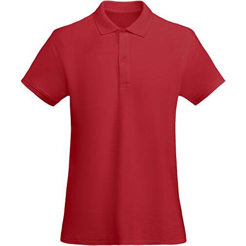 Prince Poloshirt Für Damen , rot, Piqué Strick 100% Bio Baumwolle, 210 g/m2, S, , Bild 1