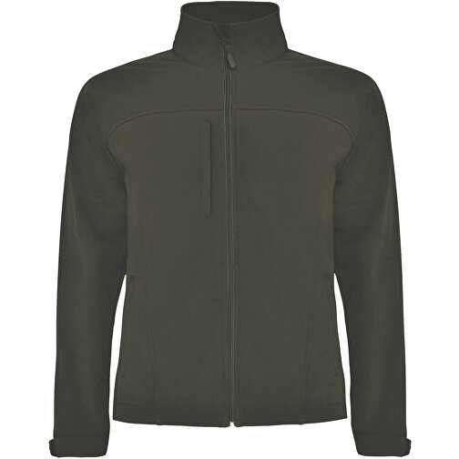 Rudolph Softshelljacke Unisex , dark military green, 95% Polyester, 5% Elastan, 300 g/m2, Bonding, Microfleece 100% Polyester, L, , Bild 1