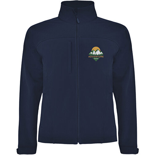 Rudolph Softshelljacke Unisex , navy blue, 95% Polyester, 5% Elastan, 300 g/m2, Bonding, Microfleece 100% Polyester, XL, , Bild 2