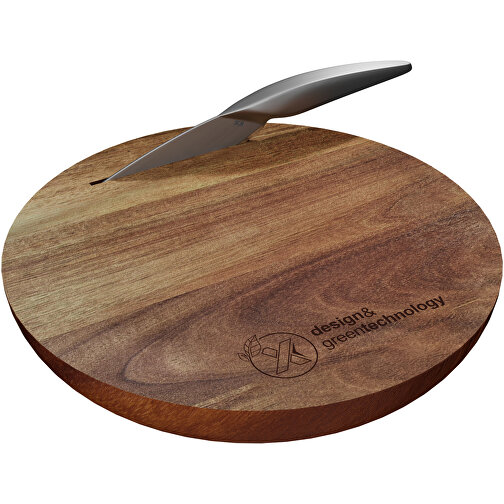 Set de tabla de cortar de madera y cuchillo 'SCX.design K03', Imagen 1