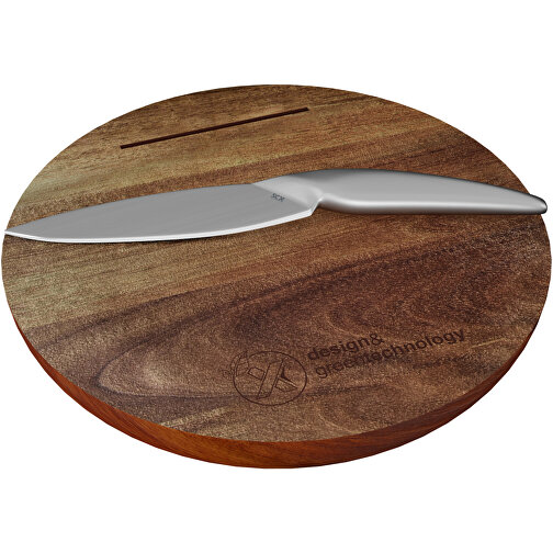 Set de tabla de cortar de madera y cuchillo 'SCX.design K03', Imagen 5