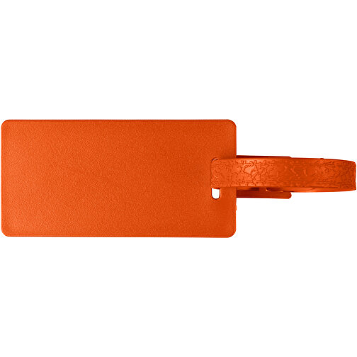 River Gepäckanhänger Mit Fenster Aus Recyceltem Material , orange, Recycelter HIPS Kunststoff, 8,00cm x 0,50cm x 4,00cm (Länge x Höhe x Breite), Bild 4