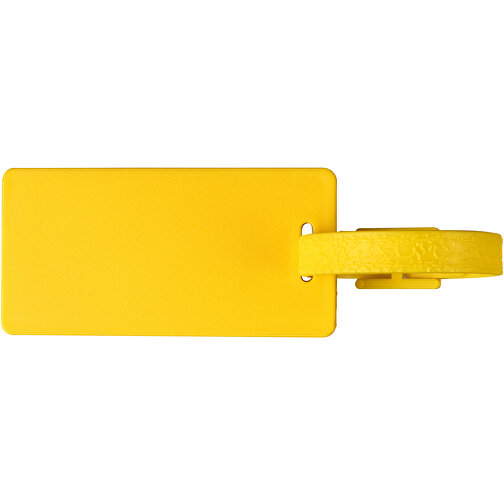 River Gepäckanhänger Mit Fenster Aus Recyceltem Material , gelb, Recycelter HIPS Kunststoff, 8,00cm x 0,50cm x 4,00cm (Länge x Höhe x Breite), Bild 4