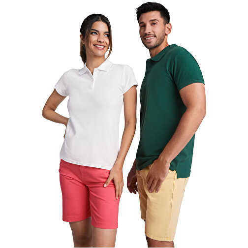 Prince Poloshirt Für Damen , weiß, Piqué Strick 100% Bio Baumwolle, 210 g/m2, 2XL, , Bild 4