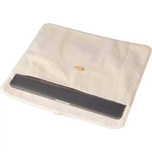 Sacoche pour ordinateur portable en coton (220 gr/m²) Dirk, Image 4