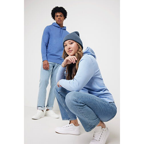 Iqoniq Torres Ungefärbter Hoodie Aus Recycelter Baumwolle , heather blue, 50% recycelte und 50% biologische Baumwolle, XS, 65,00cm x 1,00cm (Länge x Höhe), Bild 15