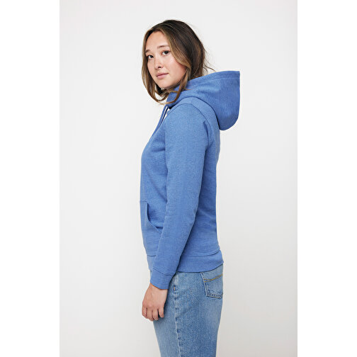 Iqoniq Torres Ungefärbter Hoodie Aus Recycelter Baumwolle , heather blue, 50% recycelte und 50% biologische Baumwolle, XS, 65,00cm x 1,00cm (Länge x Höhe), Bild 8