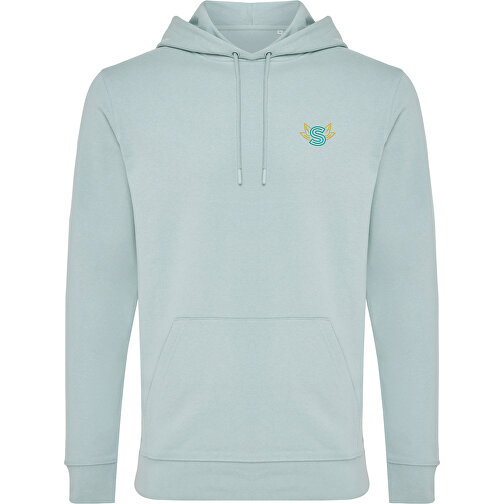 Iqoniq Jasper Hoodie Aus Recycelter Baumwolle , Iceberg green, 50% recycelte und 50% biologische Baumwolle, XXXL, 81,00cm x 1,00cm (Länge x Höhe), Bild 17