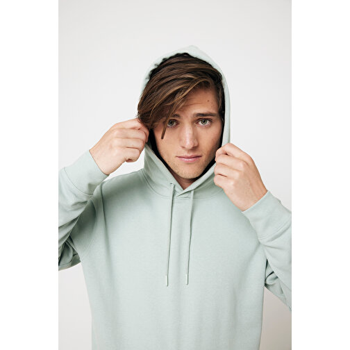 Iqoniq Jasper Hoodie Aus Recycelter Baumwolle , Iceberg green, 50% recycelte und 50% biologische Baumwolle, S, 69,00cm x 1,00cm (Länge x Höhe), Bild 14