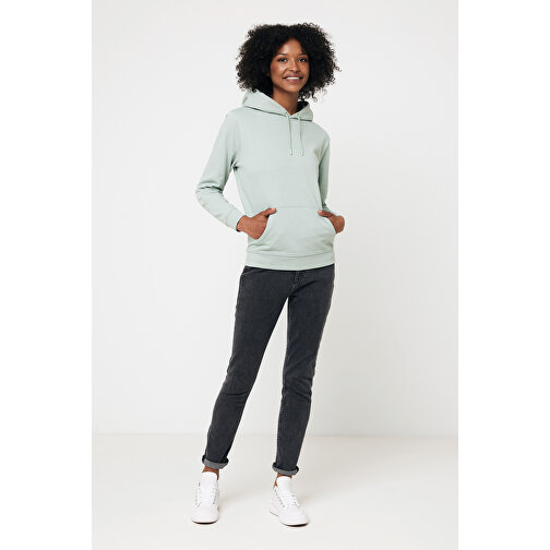 Iqoniq Jasper Hoodie Aus Recycelter Baumwolle , Iceberg green, 50% recycelte und 50% biologische Baumwolle, M, 73,00cm x 1,00cm (Länge x Höhe), Bild 10