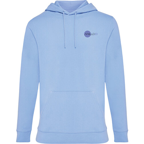 Iqoniq Jasper Hoodie Aus Recycelter Baumwolle , sky blue, 50% recycelte und 50% biologische Baumwolle, XXXL, 81,00cm x 1,00cm (Länge x Höhe), Bild 4