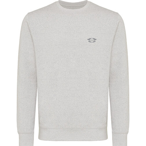 Iqoniq Etosha Lightweight Sweater Aus Recycelter Baumwolle , ungefärbte helles Grau, 30% recycelte und 70% biologische Baumwolle, XXL, 78,00cm x 1,00cm (Länge x Höhe), Bild 4