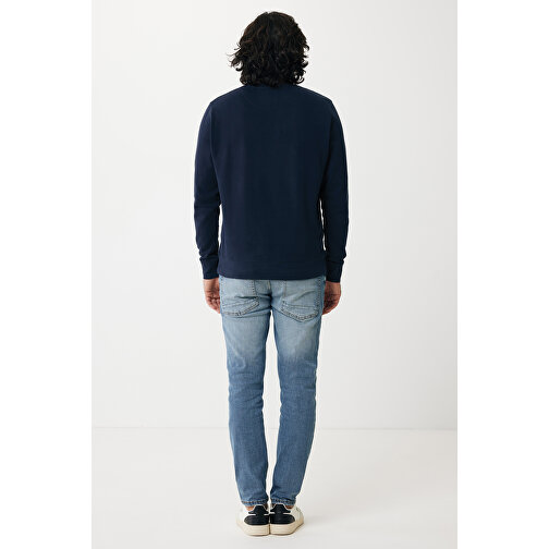 Iqoniq Etosha Lightweight Sweater Aus Recycelter Baumwolle , navy blau, 30% recycelte und 70% biologische Baumwolle, XS, 64,00cm x 1,00cm (Länge x Höhe), Bild 4