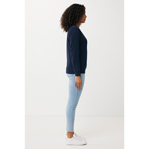 Iqoniq Etosha Lightweight Sweater Aus Recycelter Baumwolle , navy blau, 30% recycelte und 70% biologische Baumwolle, 5XL, 83,00cm x 1,00cm (Länge x Höhe), Bild 8