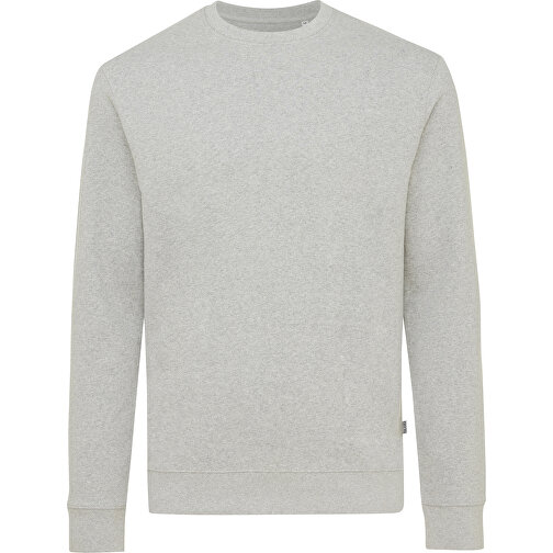 Iqoniq Denali Ungefärbt. Rundhals-Sweater Aus Recycelter BW , heather grey, 50% recycelte und 50% biologische Baumwolle, 5XL, 83,00cm x 1,00cm (Länge x Höhe), Bild 1