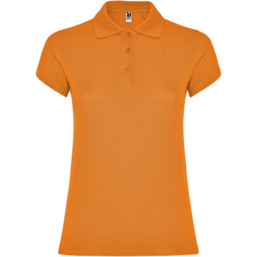 Star Poloshirt Für Damen , orange, Piqué Strick 100% Baumwolle, 200 g/m2, XL, , Bild 1