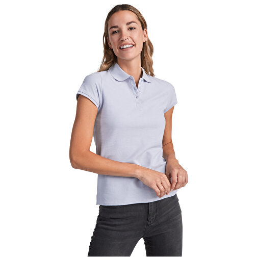 Star Poloshirt Für Damen , marl grey, Piqué Strick 100% Baumwolle, 200 g/m2, XL, , Bild 4