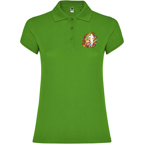 Star Poloshirt Für Damen , grass green, Piqué Strick 100% Baumwolle, 200 g/m2, S, , Bild 2