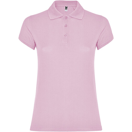 Star Poloshirt Für Damen , hellrosa, Piqué Strick 100% Baumwolle, 200 g/m2, XL, , Bild 1