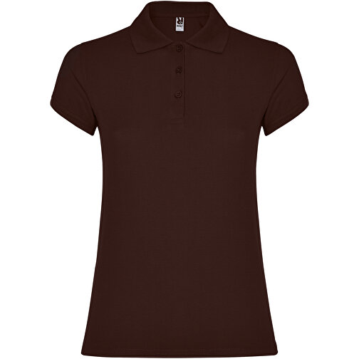 Star Poloshirt Für Damen , chocolat, Piqué Strick 100% Baumwolle, 200 g/m2, 3XL, , Bild 1