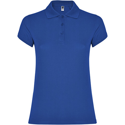 Star Poloshirt Für Damen , royal, Piqué Strick 100% Baumwolle, 200 g/m2, 3XL, , Bild 1