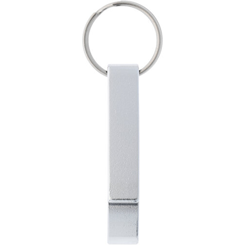 Tao Schlüsselanhänger Mit Flaschen- Und Dosenöffner Aus Recyceltem RCS Aluminium , silber, Recycled Aluminium, 6,00cm x 2,60cm x 1,00cm (Länge x Höhe x Breite), Bild 3