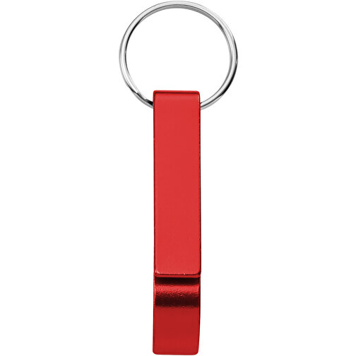 Tao Schlüsselanhänger Mit Flaschen- Und Dosenöffner Aus Recyceltem RCS Aluminium , rot, Recycled Aluminium, 6,00cm x 2,60cm x 1,00cm (Länge x Höhe x Breite), Bild 3