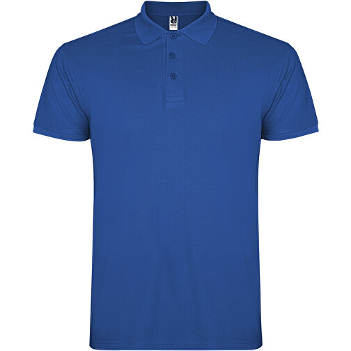 Star Poloshirt Für Herren , royal, Piqué Strick 100% Baumwolle, 200 g/m2, 2XL, , Bild 1