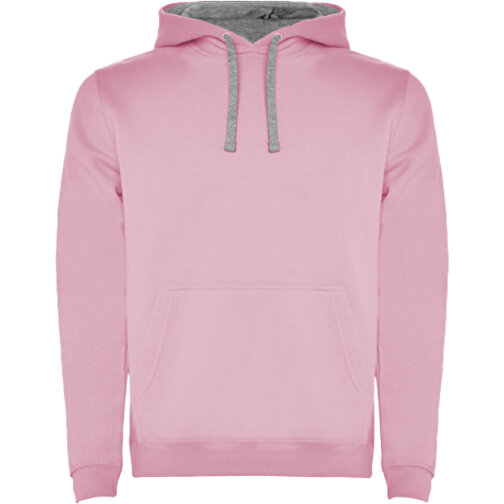 Urban Kapuzenpullover Für Herren , light pink / marl grey, Strick 50% Baumwolle, 50% Polyester, 280 g/m2, S, , Bild 1