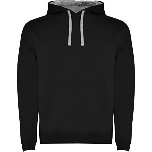 Urban Kapuzenpullover Für Herren , black / marl grey, Strick 50% Baumwolle, 50% Polyester, 280 g/m2, XL, , Bild 1