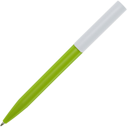 Unix Kugelschreiber Aus Recyceltem Kunststoff , apfelgrün, Recycelter ABS Kunststoff, 13,90cm (Länge), Bild 1
