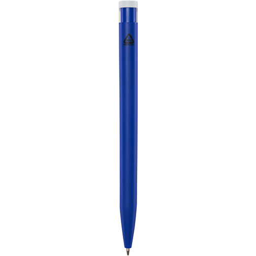 Unix Kugelschreiber Aus Recyceltem Kunststoff , royalblau, Recycelter ABS Kunststoff, 13,90cm (Länge), Bild 3