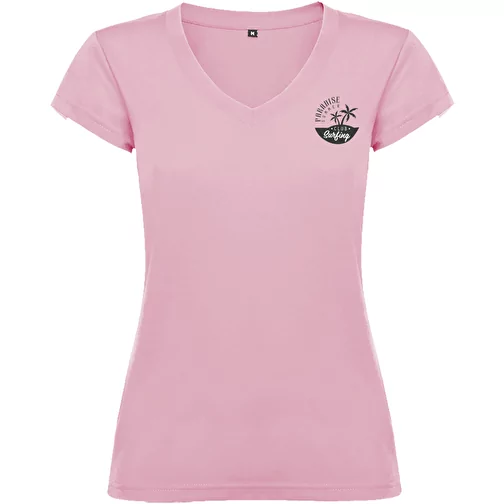 T-shirt Victoria à col en V et manches courtes pour femme, Image 2