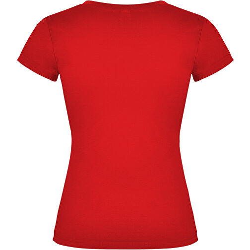 Victoria T-Shirt Mit V-Ausschnitt Für Damen , rot, Single jersey Strick 100% Baumwolle, 155 g/m2, L, , Bild 3