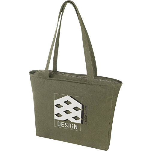 Tote bag in materiale riciclato da 500 g/m² Weekender, Immagine 2