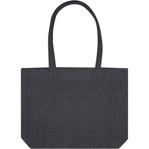 Weekender 500 G/m²  Aware™ Recycelte Tragetasche , denim, 70% Recyclingbaumwolle, 30% Recyceltes Polyester, 500 g/m2, 45,00cm x 42,00cm x 11,00cm (Länge x Höhe x Breite), Bild 3