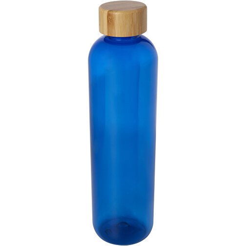 Ziggs 1000 Ml Sportflasche Aus Recyceltem Kunststoff , blau, Recycelter PET Kunststoff, Bambusholz, Recycelter PP Kunststoff, 7,55cm x 27,70cm x 7,55cm (Länge x Höhe x Breite), Bild 1